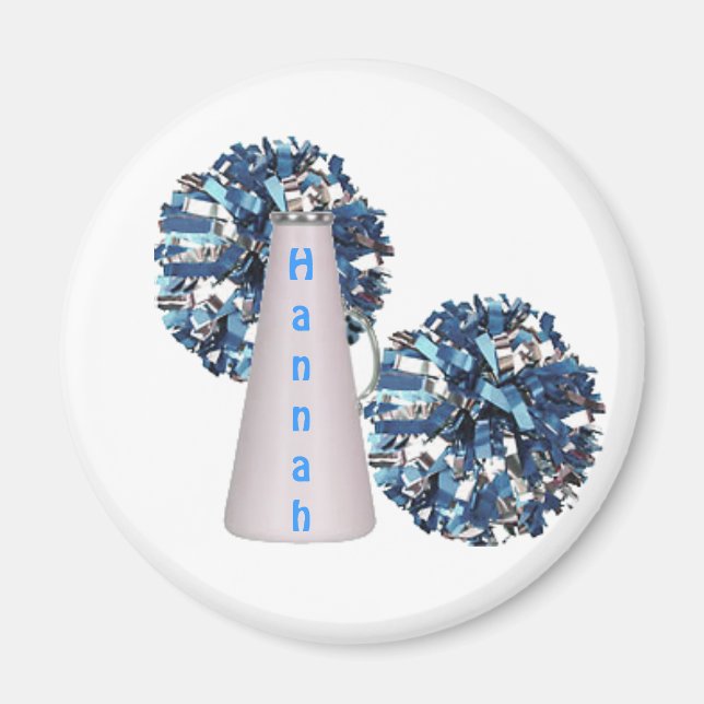 Blue Cheerleader Magnet (Front)