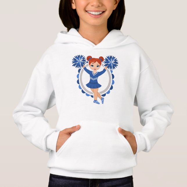 Blue Cheerleader Redhead - Cute Cheer (Front)