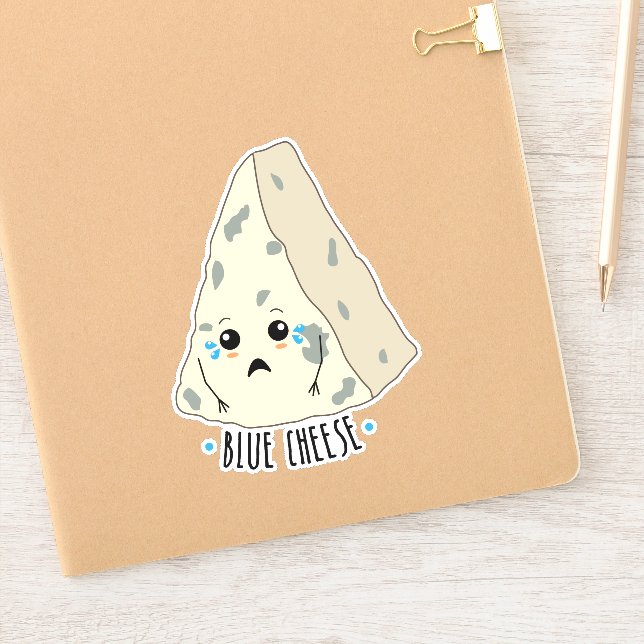 Blue Cheese Funny French Food Pun (Notebook)
