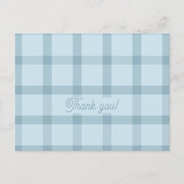 Blue Chequered Card (Front)