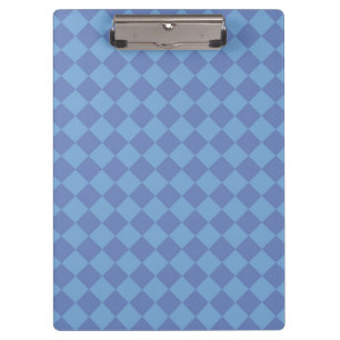 Blue Chequered Diamond Pattern  Clipboard