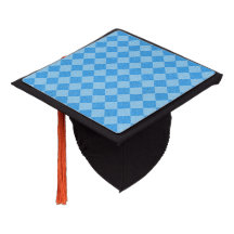 Blue Chequered Glitter
