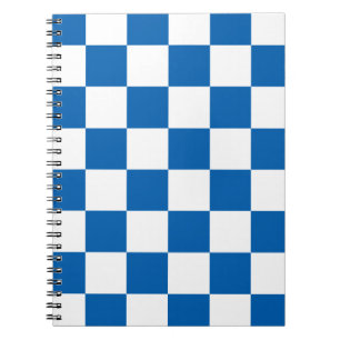 Blue Chequered Notebook