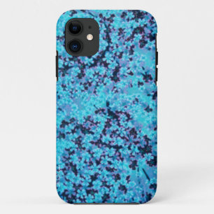 Blue Cherry Blossoms iPhone 11 Case