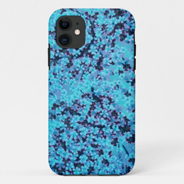Blue Cherry Blossoms Case-Mate iPhone Case (Back)