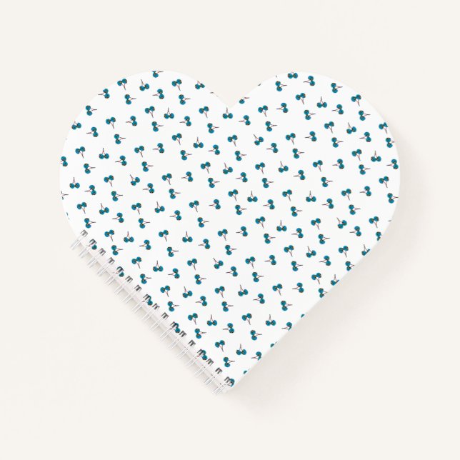 Blue Cherry Notebook (Front)