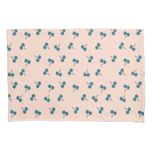 Blue Cherry Pillowcase
