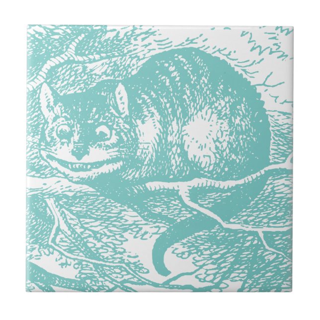 Blue Cheshire Cat Tile (Front)