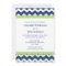 Blue Chevron 30th Birthday Party Invitations