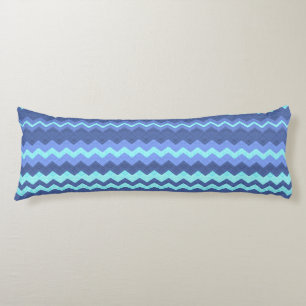 blue chevron body pillow