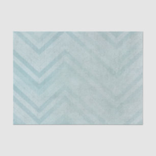 Blue Chevron Stripes Tissue Paper