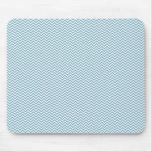 Blue Chevron with Monogram Mouse Mat