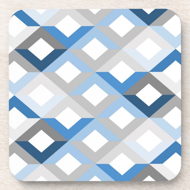 blue chevrons coasters (Front)