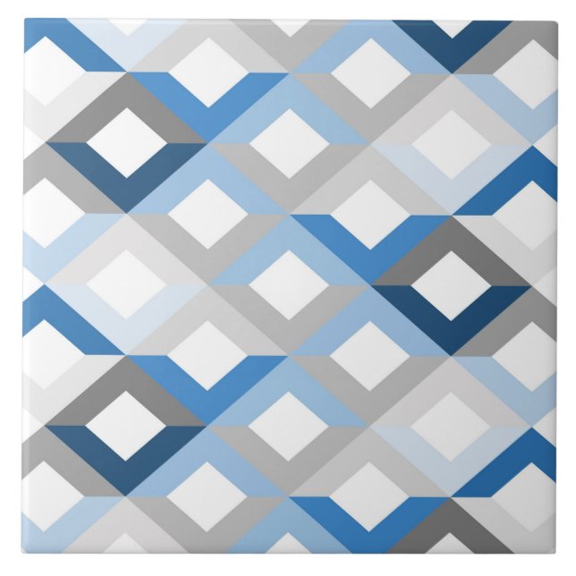 blue chevrons tile (Front)