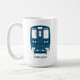 Blue Chicago “L” Profile Coffee Mug