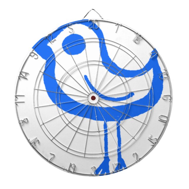 Blue chicken dartboard (Front)