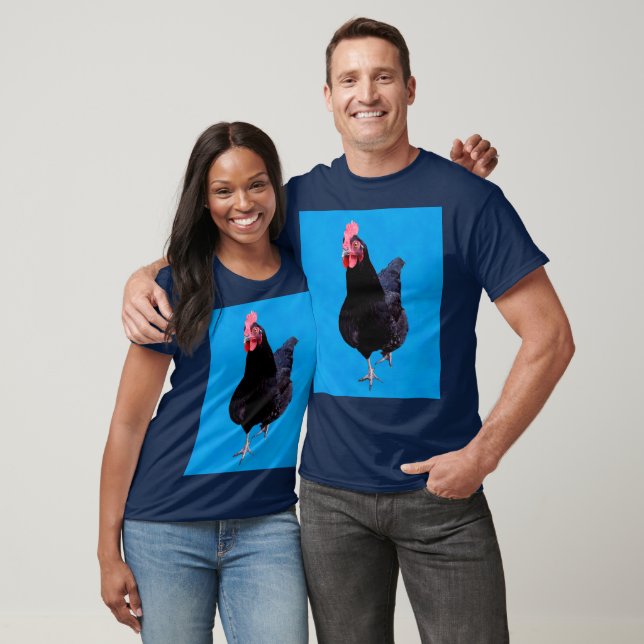 Blue Chicken Strut, Tshirt (Unisex)