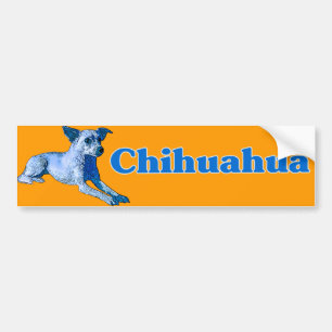 Blue Chihuahua Bumper Sticker