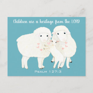 Blue Children are a heritage from the LORD Postcard