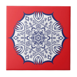 Blue China designs Tile