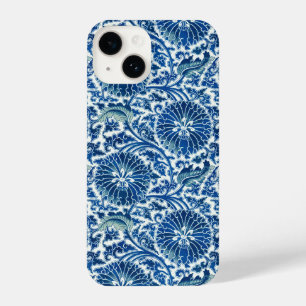 Blue Chinese Floral Pattern iPhone 14 Case