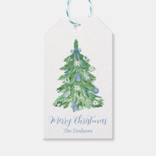 Blue Chinoiserie Christmas Gift Tags