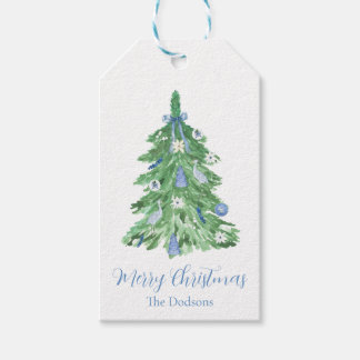 Blue Chinoiserie Christmas Gift Tags