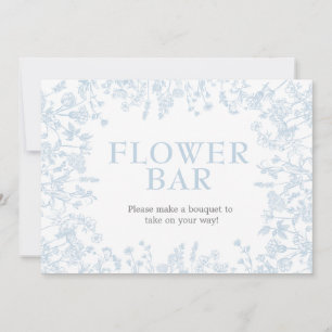 Blue Chinoiserie Floral Bridal Shower Invitation,  Invitation