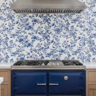 Blue Chinoiserie Floral   Tile