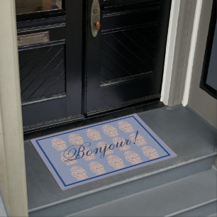 Blue Chinoiserie  Ginger Jar Jars  Doo Doormat