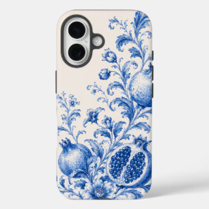Blue Chinoiserie Pomegranate Phone Case