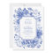 Blue Chinoiserie Porcelain Botanical Peony Wedding