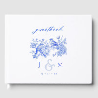 Blue Chinoiserie Vintage Love Birds Wedding