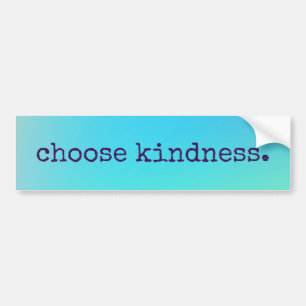 Blue "Choose Kindness" Bumper Sticker