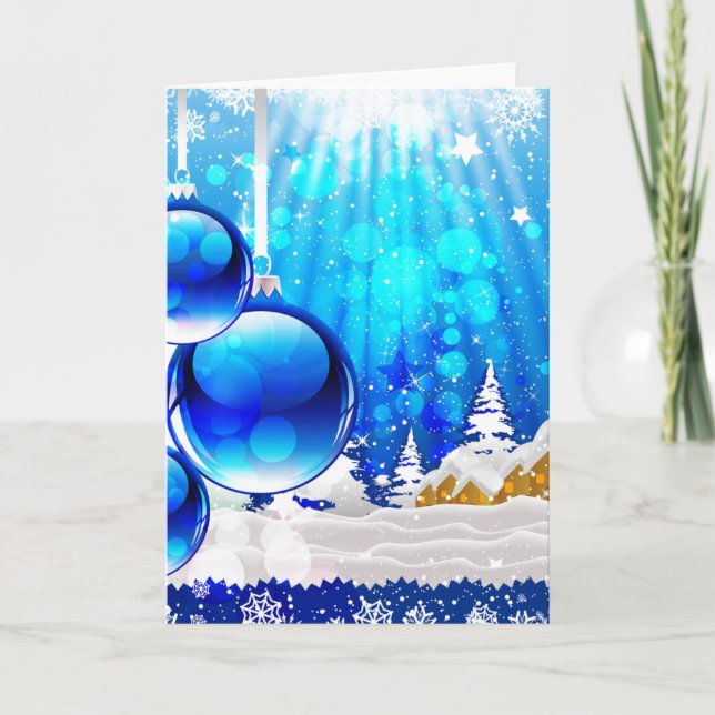 "Blue Chrismas" Holiday Card (Front)