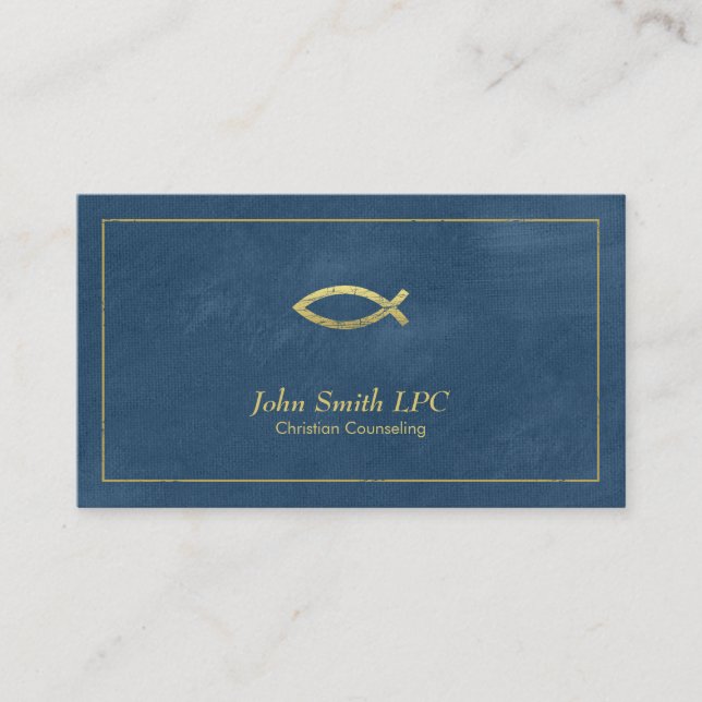 Blue Christian Counsellor Ichthus Appointment (Front)