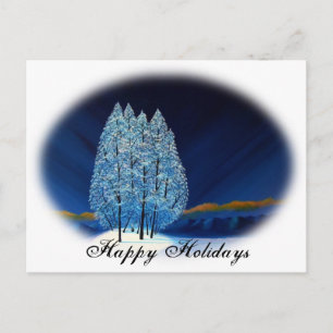 Blue Christmas #6 Holiday Postcard