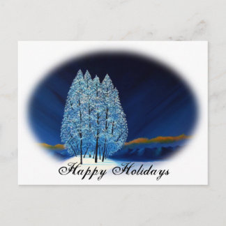 Blue Christmas #6 Holiday Postcard