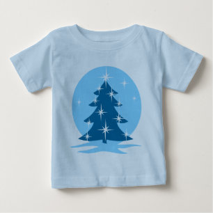 Blue Christmas Baby T-shirt Holiday Classic Tee