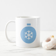 Blue Christmas Ball Coffee Mug