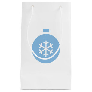 Blue Christmas Ball Gift Bag