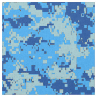 Blue Christmas - Blue Camouflage Fabric