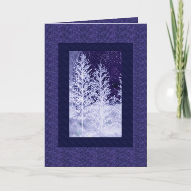 Blue Christmas Card (Front)