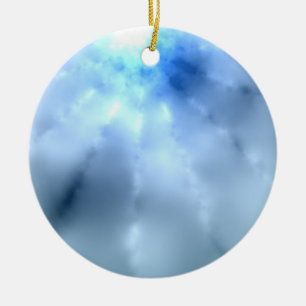 Blue Christmas Ceramic Tree Decoration