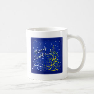 Blue Christmas Coffee Mug