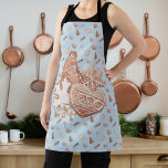 Blue Christmas Cookie Exchange Voting  Apron<br><div class="desc">"Cookie Baking Crew" Apron Keep your clothes clean and your spirits high with this fun and festive apron. Perfect for wearing during holiday cookie exchanges or any baking gathering, the "Cookie Baking Crew" design is a playful way to express your passion for sweet treats. Available in blue, this apron is...</div>