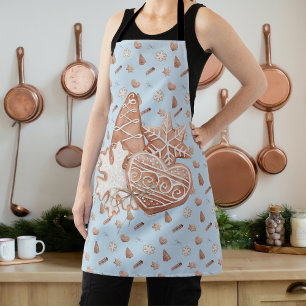 Blue Christmas Cookie Exchange Voting  Apron