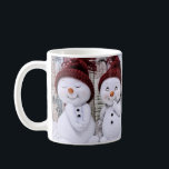 Blue Christmas Cute Snowman Coffee Mug<br><div class="desc">Blue Christmas Cute Snowman</div>