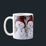 Blue Christmas Cute Snowman Coffee Mug<br><div class="desc">Blue Christmas Cute Snowman</div>