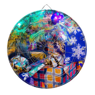 Blue Christmas Dartboard